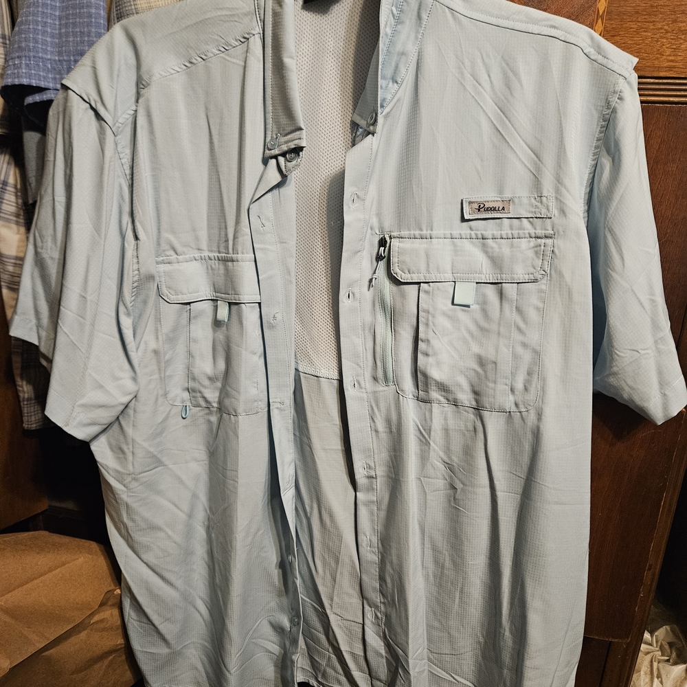 Men's Light Blue Shirt Jacket